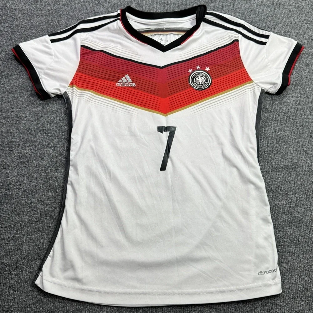 Schweinsteiger 7 Germany Adidas Jersey Mens Medium White Soccer World Cup
